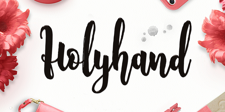 Holyhand is a  single  font family.