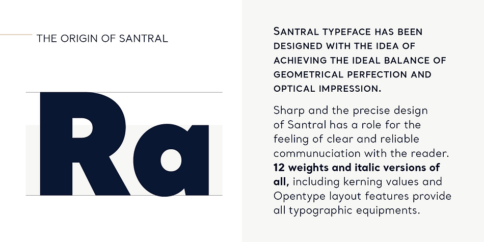 Highlighting the Santral font family.