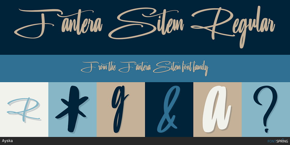 Fantera Sitem Regular Font