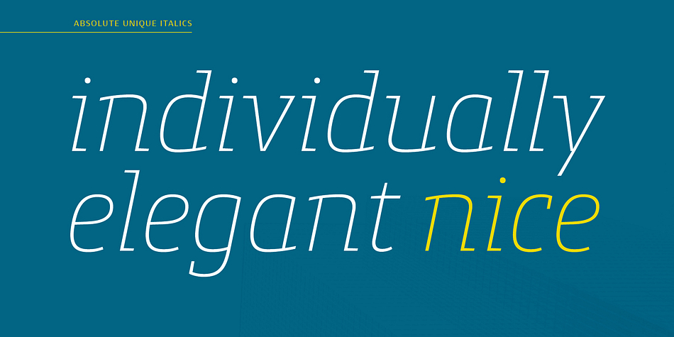 Conto Slab is an individual and significant slab serif typeface in eight weights.