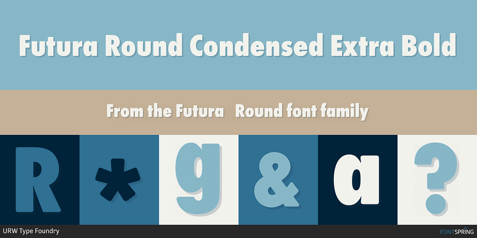 Futura Round Condensed Extra Bold Font