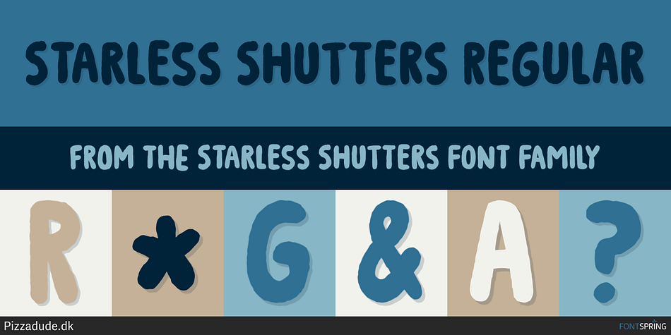 Starless Shutters Regular Font