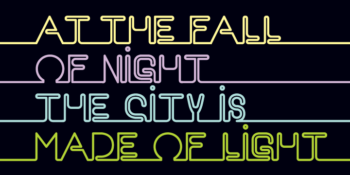 Highlighting the EB Neon font family.