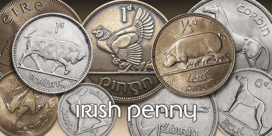 The font is more monoline than is conventional for Irish insular styles, almost giving the feel of a modern soft sans, and perfect for small and large scale display purposes.