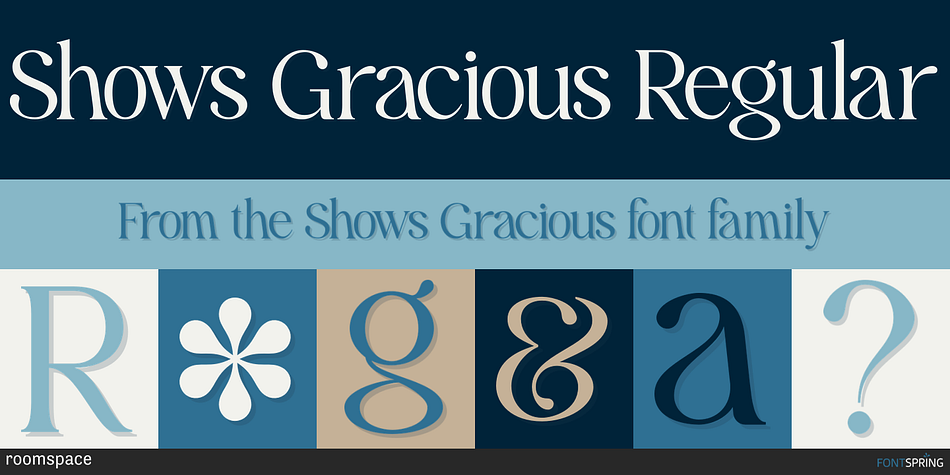 Shows Gracious Regular Font