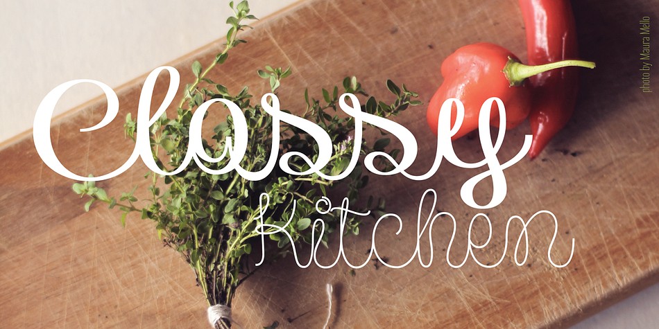 Pasta Script font family example.