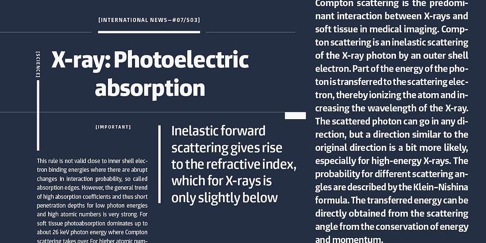 Highlighting the Expose font family.