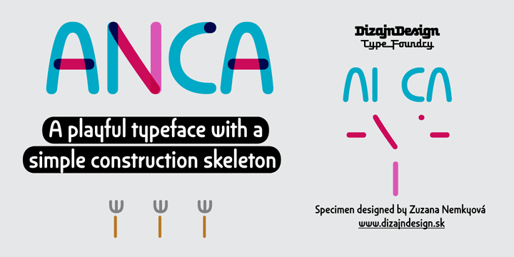 Anca typeface started as a comission work for Fest Anca, an international animation festival.