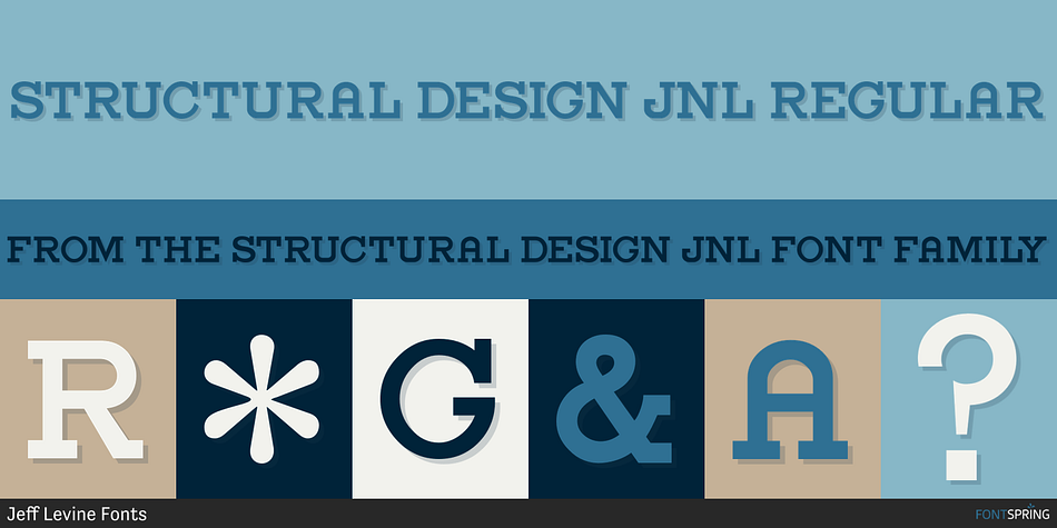 Structural Design JNL Regular Font