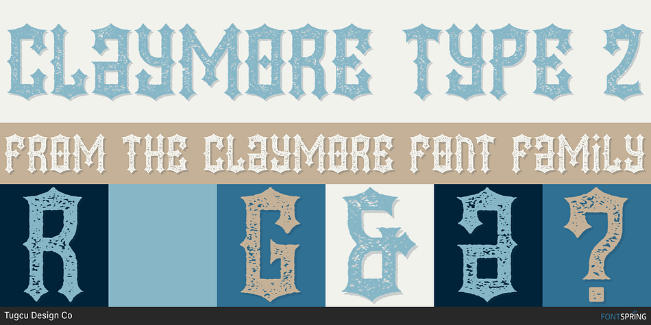 Claymore Type 2 Font