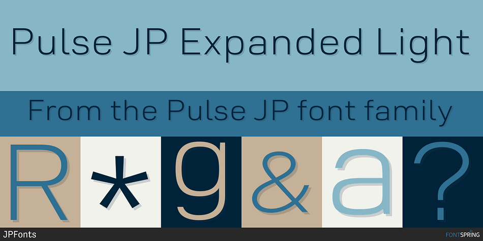 Pulse JP Expanded Light Font