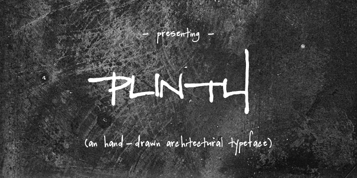 

Hand-drawn by an architectural renderer’s daughter, Plinth is an craftsman-inspired font that leaves a strong and lasting impression.