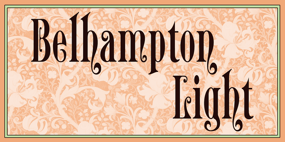 Highlighting the Belhampton font family.