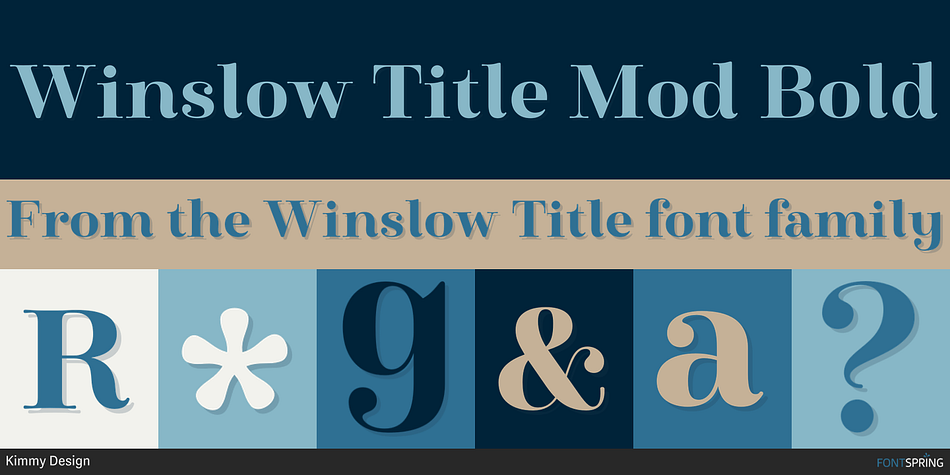 Winslow Title Mod Bold Font