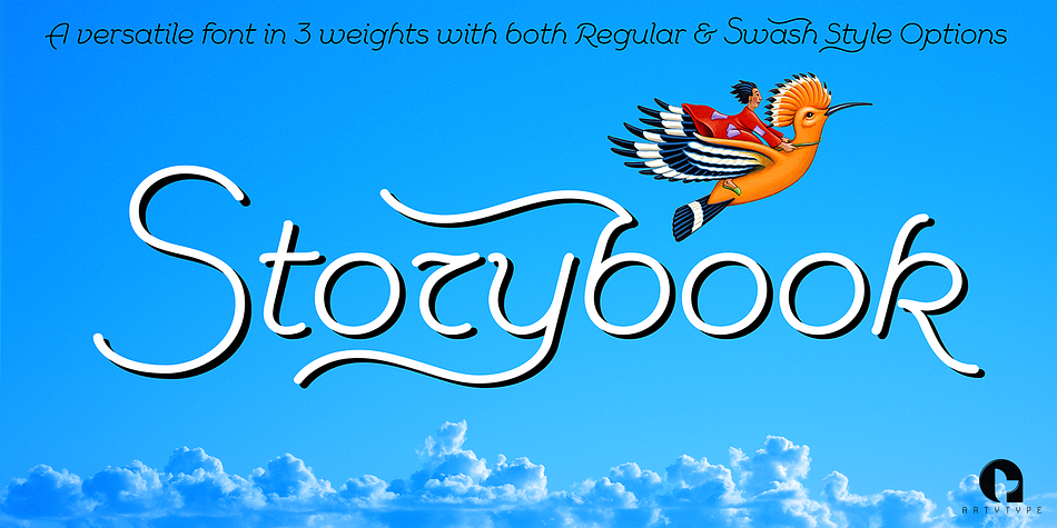 Storybook is a friendly informal script with rounded features and a generous x-height for enhanced legibility.