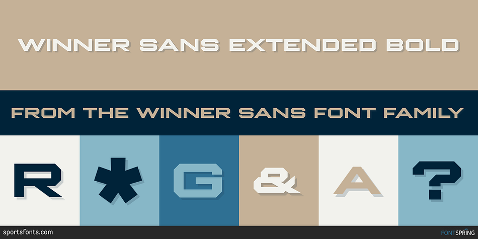 Winner Sans Extended Bold Font