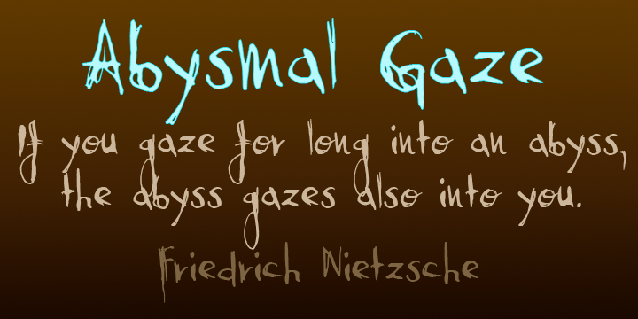 A trashy script with some surprising glyphs.