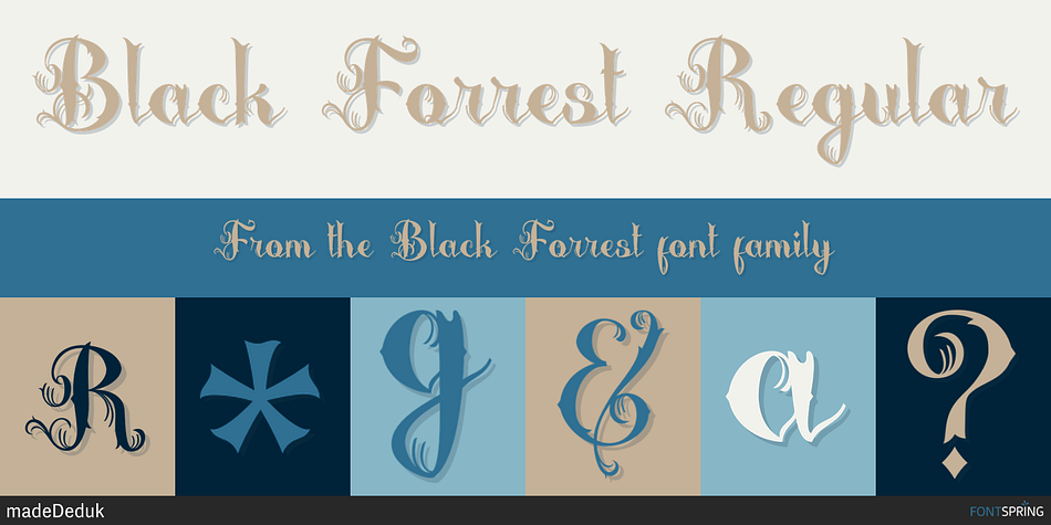Black Forrest Regular Font