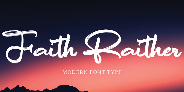 Faith Raither font family by Ayska