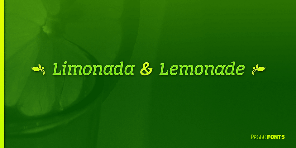 Limonada is a a two font family.