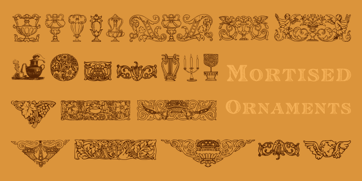 Displaying the beauty and characteristics of the Mortised font family.