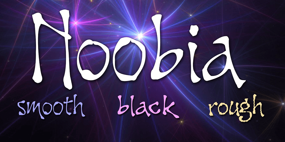 Noobia  is a casual, energetic handwritten font, with plenty of movement.