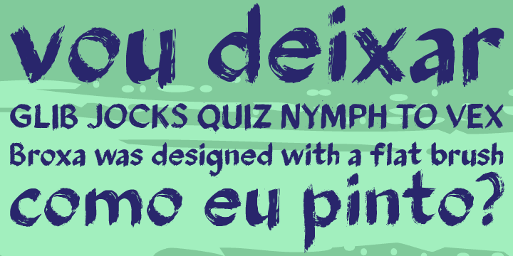 Broxa was designed with a flat brush and inspired by Roman Sans Serif Alphabet.