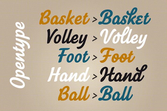 Paname FY font family example.