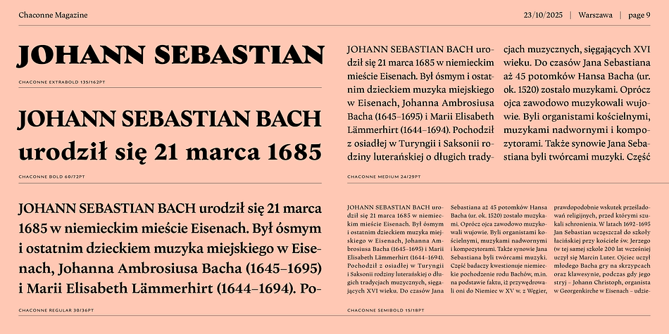 Chaconne Font