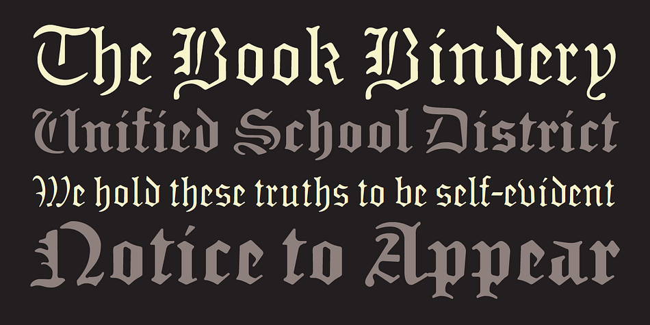 Sabbath Black font family sample image.