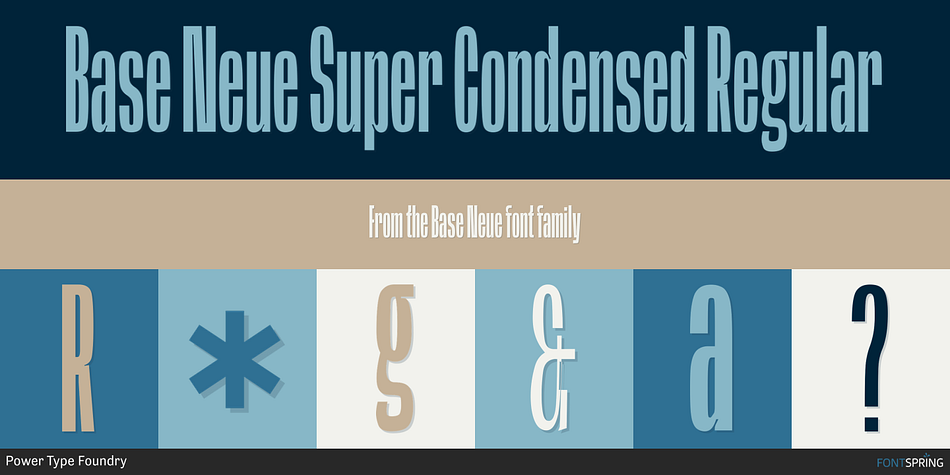 Base Neue Super Condensed Regular Font