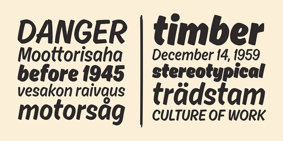 5 weights makes Ahkio a versatile font that gives you a possibility to add contrast and interest to your typography.