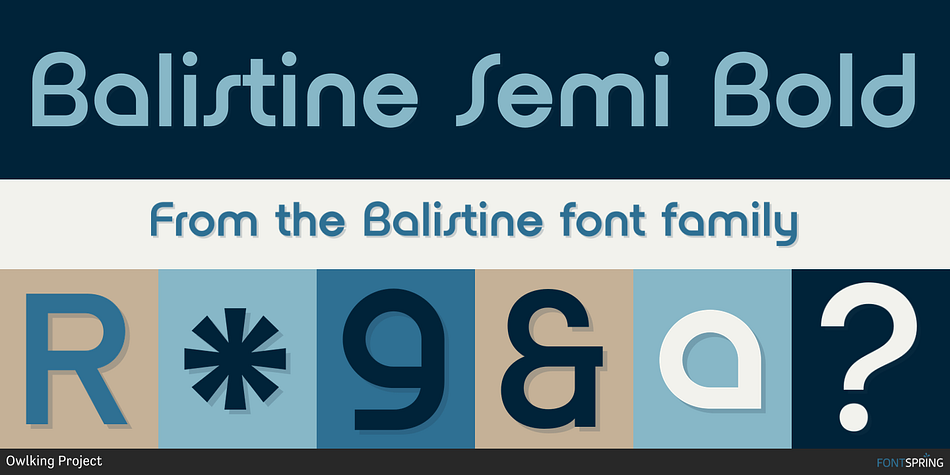 Balistine Semi Bold Font