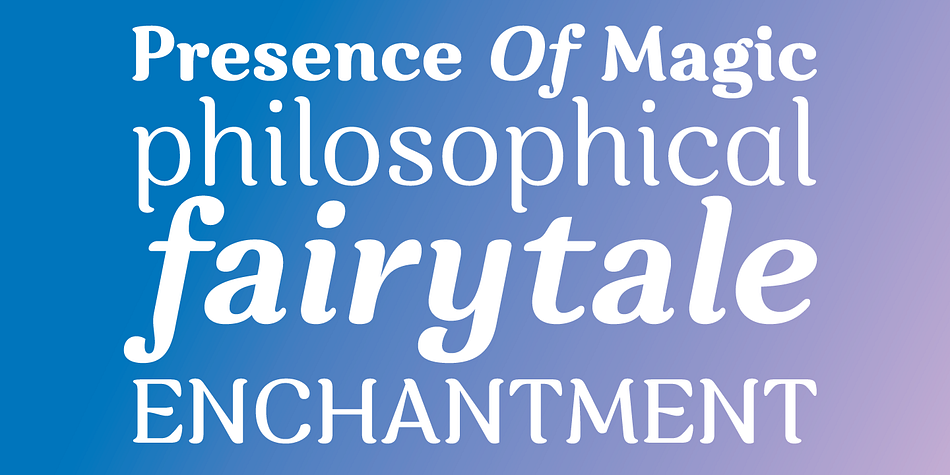 Charm font family example.