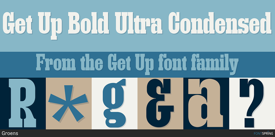 Get Up Bold Ultra Condensed Font