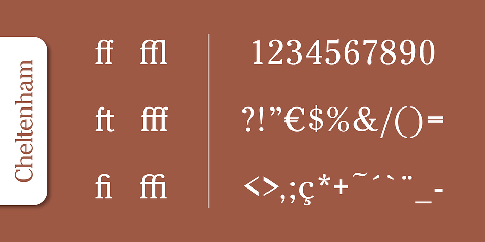 In 1975, Tony Stan revived this classic typeface and did what was customary at the time: increase the x-height and make the Cheltenham family more regular.