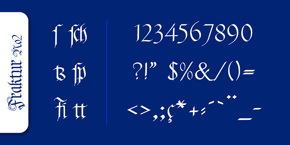 Today, blackletter fonts are mainly used decoratively.