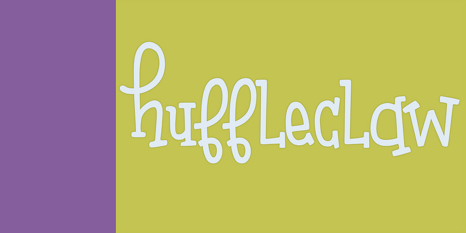 Huffleclaw is a bold, playful font.