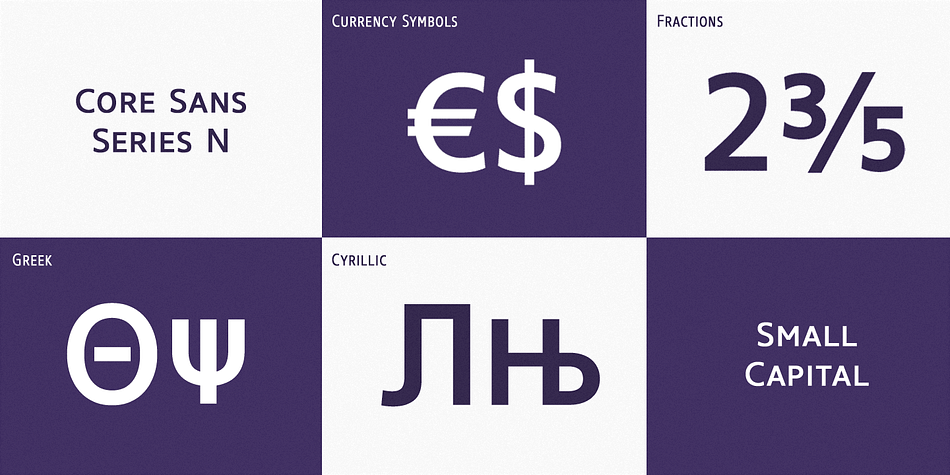 It also supports WGL4, which provides a wide range of character sets (CE, Greek, Cyrillic and Eastern European characters).