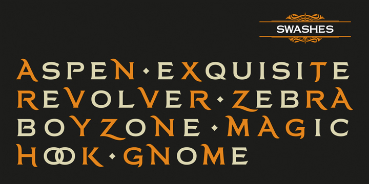 Alternates, Swashes and Ligatures will ease extremely your work and you will able to customize every letter according to your needs.