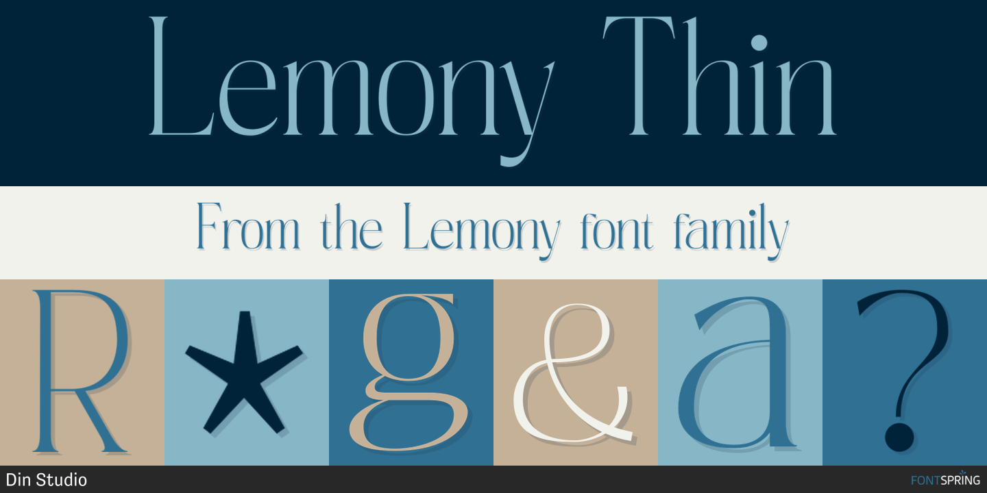 Fonts similar to Lemony