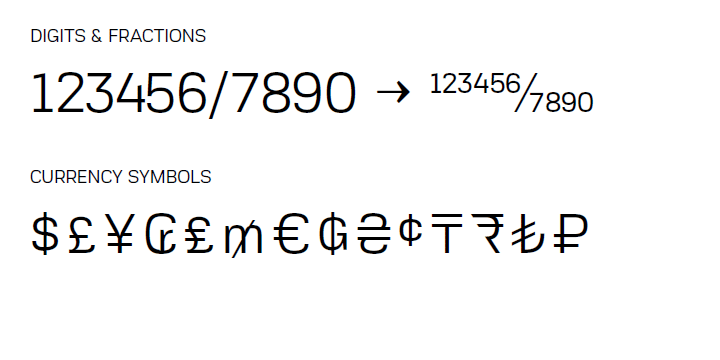 Akzentica 4F font family example.