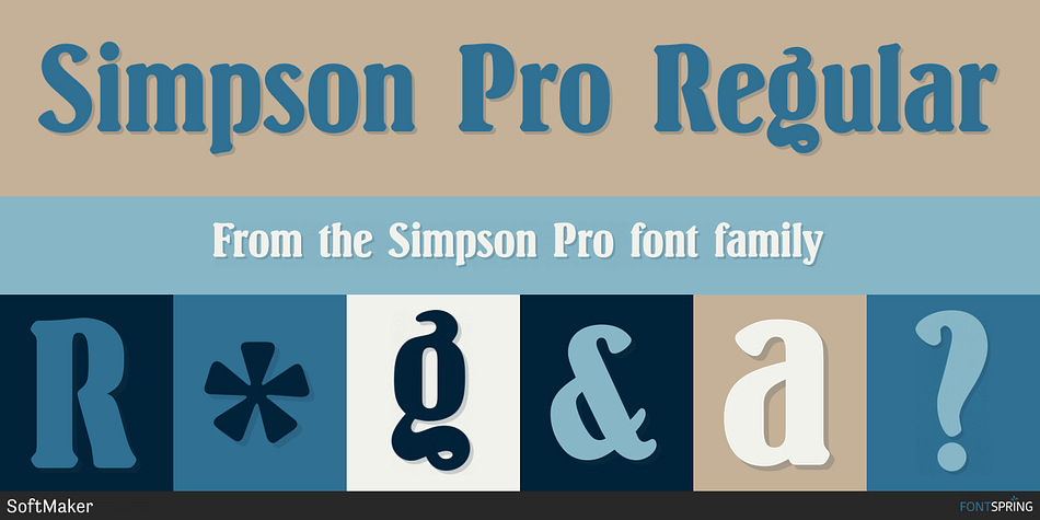 Simpson Pro Regular Font