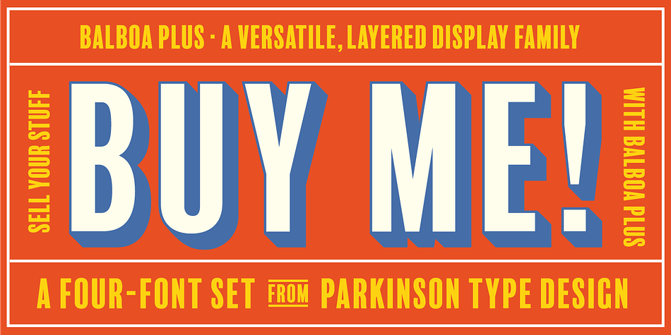 The other fonts (Fill, Inline, and Gradient) only exist to support the Primary Font.
