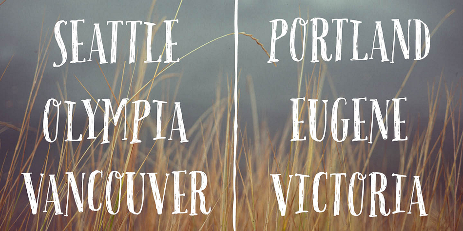 Pacific Northwest Font