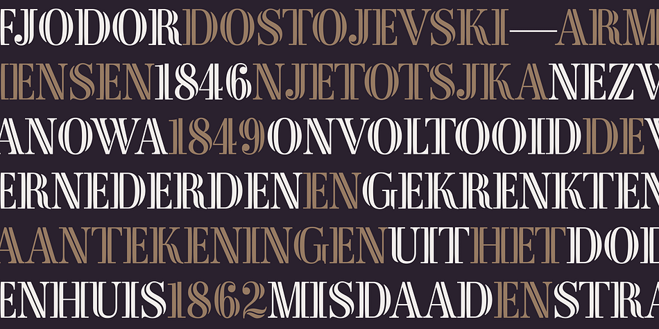 Displaying the beauty and characteristics of the Zina font family.
