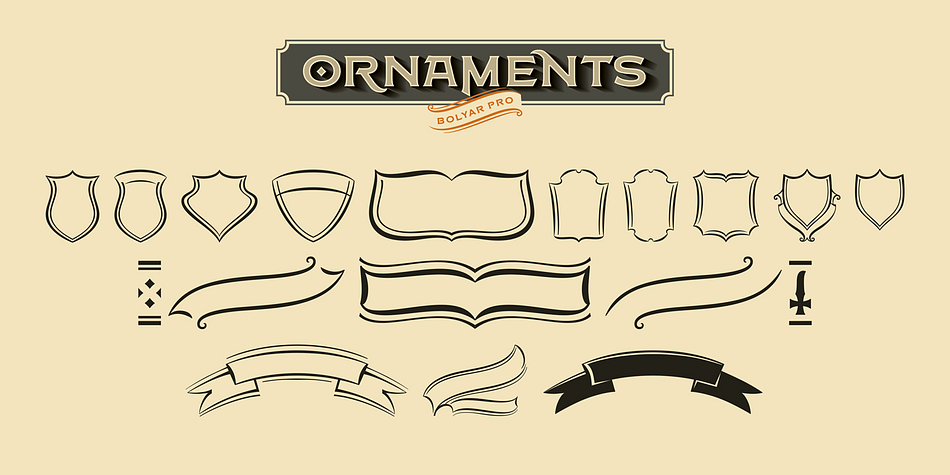 FM Bolyar Pro font family sample image.