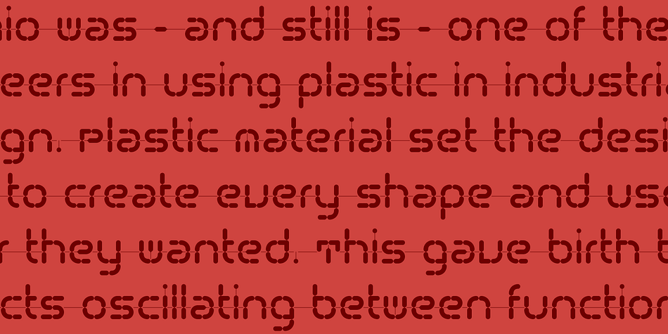Displaying the beauty and characteristics of the TCF Plastico font family.