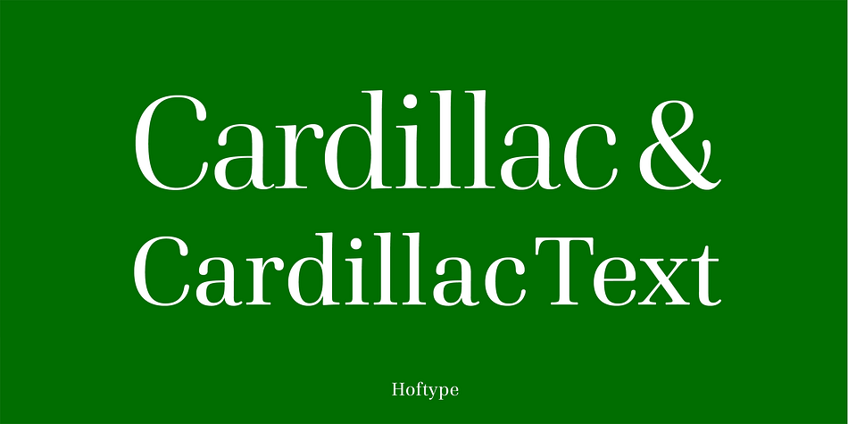 Displaying the beauty and characteristics of the Cardillac Text font family.