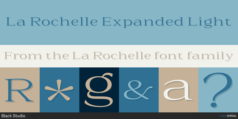 La Rochelle Expanded Light Font